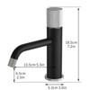 PAGED Single Handle Bathroom Sink Faucet with Hot Cold Water Mixer Tap,Bathroom Faucet for Home Sinks - 3 of 4