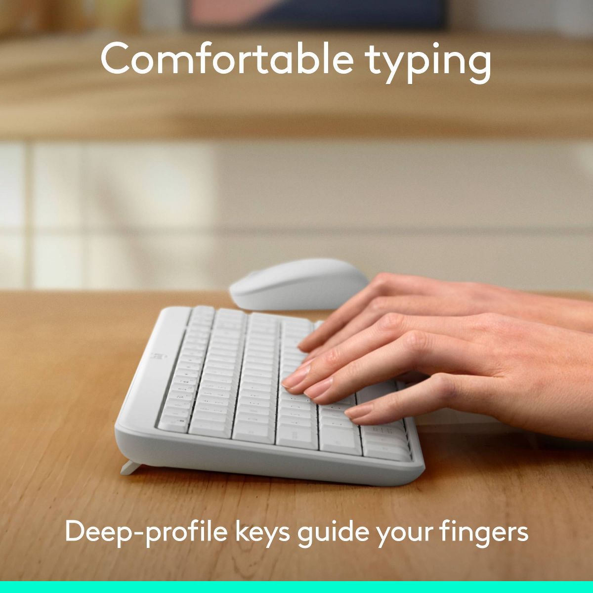 Logitech Bluetooth Compact Combo - White - thumbnail 4