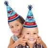Big Dot of Happiness Taking Flight - Airplane - Cone Happy Birthday Party Hats for Kids and Adults - Set of 8 (Standard Size) - 2 of 4