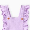 PATPAT Baby Girl Ruffle Romper Infant Cute Jumpsuits Wooden Button Sleeveless Onesies - 3 of 4