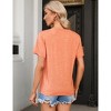 Women's Summer Short Sleeve T-Shirt Casual Round Neck Funny Letter Print Graphic Tee Shirts - 4 of 4