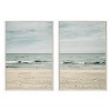 Kate and Laurel Sylvie Beach 2 Left and Right Framed Canvas by Emiko and Mark Franzen of F2Images, 2 Piece 23x33, White - 2 of 4