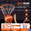VEVOR Basketball Rim, Wall Door Mounted Basketball Hoop, Heavy Duty Q235 Basketball Flex Rim Goal Replacement with Net, Standard 18" - 4 of 4
