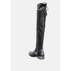 Rumple Velvet Over The Knee Clear Heel Boots Women - 3 of 4