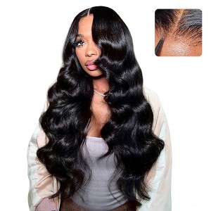 Jessie's Wig 18-40 Inch Body Wave Glueless Wig 4x4 Pre Cut Lace For Women Natural Black 1 Pc/Pack - 1 of 4