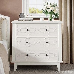 Hommoo 3-Drawer Nightstand - 1 of 4
