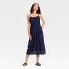 Women's Smocked V-Waist Midi Dress - A New Day™ - 3 of 3