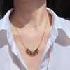Anna-Kaci Women's Rainbow Zirconia Circle Necklace - 2 of 4
