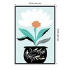 Amanti Art A Big Flower in A Black Vase by Casa Cartissi Framed Canvas Wall Art - 4 of 4