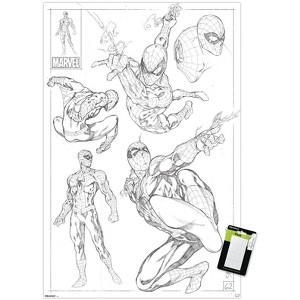 Trends International Marvel Sketch - Spider-Man Unframed Wall Poster Prints - 1 of 4