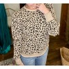 Women's Textured Leopard Pullover - Jodifl - 4 of 4