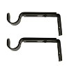 Versailles Single Strong Hold Wall Brackets Projection Pair Black - 2 of 3