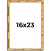 PosterPalooza | 16x23 Thin Bamboo Picture Frame, UV Acrylic, 2 Finishes - Gold and Brown - 2 of 4