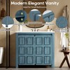 Whisen 36 in. Bathroom Storage Cabinet Bathroom Vanity with Resin Sink - 4 of 4