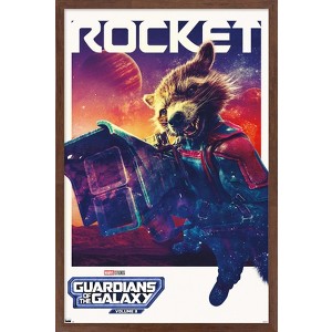 Trends International Marvel Guardians of the Galaxy Vol. 3 - Rocket One Sheet Framed Wall Poster Prints - 1 of 4