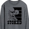 Men's - Peanuts - Stoked Long Sleeve Graphic T-Shirt - 2 of 4