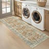 Vintage Medallion Area Rug Machine Washable Rug - 4 of 4