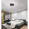 Modern LED Ceiling Light Fixture, Geometric Black and White Flush Mount Light for Bedroom Living Room - 4 of 4