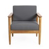 Maggift Patio Accent Chairs with Fixed Armrests, Upholstered, Ergonomic Design for Lawns, Gardens and Porches, Green, 28.25" * 28" * 32.75" - 4 of 4