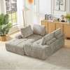ModernLuxe L-Shaped Sectional Sofa, Chenille Sofa Couch, Left/Right Chaise Option, No Assembly Sleeper Couch - 3 of 4