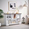 Farmhouse  Cube Bookshelf, Wood Display Cabinet Book Shelves for Bedroom,Living Room,Office - 3 of 4