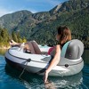 Intex Inflatable Tubes Bundled with American Flag Double Float and Set of 2 River Run Single Water Tube Floats with Built-In Cup Holders - 3 of 4