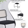 KTMBDW Kitchen Dining Chairs Set of 2/4,Mid-Century Modern Chair Armless Mesh Backrest Cane Rattan Chairs for Home Dining Room - 4 of 4