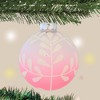 Craftoutlet.Com 3.5 Inch Pastel Frosted Ball Frosted Ombre Tree Ornaments - 3 of 3