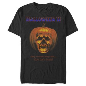 Men's Halloween II Sequel Poster They Couldn't Stop Him Now He's Back T-Shirt - 1 of 4