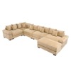 Aukfa Oversized Cloud Modular Corduroy Sofa Sectional with Ottoman - Reversible Deep Seat Couch for Living Room - 2 of 4