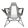 Okak 1PC Hammock Swing Chair with Stand,Foldable Outdoor Rocking Chair with Cup Holder and Pillow,Camping Chair for Camping,Backyard,Travel - 2 of 4