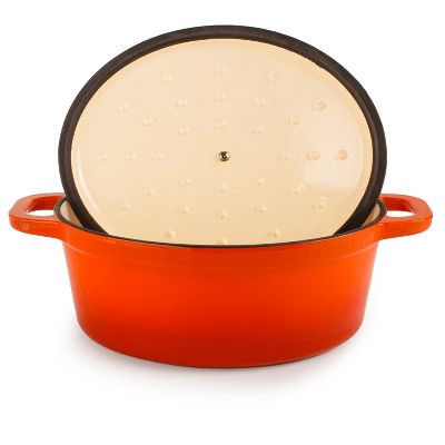 BergHOFF Neo 5-Piece Orange Cast Iron Cookware Set