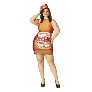 Imposta Costumes Women's Frank's Red Hot Sauce Dress Costume Bodysuit Red One Size - 1 of 4