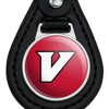 University of Virginia's College at Wise Primary Logo Black Leather Keychain - 3 of 4
