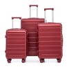 3 Piece Luggage Set,20"24"28" ABS Spinner Wheel Luggage With Combination Lock,Carry On Suitcase And Checked Luggage-Cuddlewood - 3 of 4