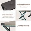Dining Table Set for 4 - Kitchen Table with 2 Upholstered Benches, 3 Piece Dining Table Set for Small Space, Apartment, Saving Space for Kitchen and - 3 of 4