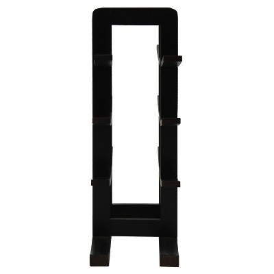 Oceanstar 12-Bottle Dark Espresso Bamboo Wine Rack