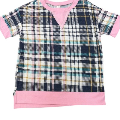 Women's Wo's Plaid Argyle Top - honeyme