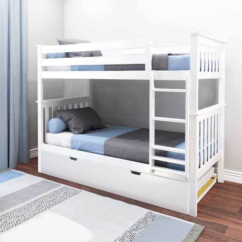 Max & Lily Twin over Twin Bunk Bed with Trundle, 3 of 9