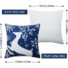 4Pcs Christmas Cushion Covers Set, Throw Pillow Cases with Snowflake Merry Christmas Holiday Xmas Trees Elk Deer for Party Sofa Couch Decor - 3 of 4