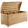 Casafield 36" Storage Trunk with Curved Lid, Safety Hinge - Water Hyacinth Wicker Storage Chest Basket for Bedroom, Entry Way, Living Room - 3 of 4