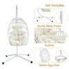 CAVINAS Swing Chair Outdoor, Heavy-Duty Iron Hanging Chair with Wicker Weave – Single Person Swing for Indoor/Outdoor - 3 of 4