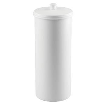 iDESIGN The Kent Collection Plastic Toilet Paper Holder White