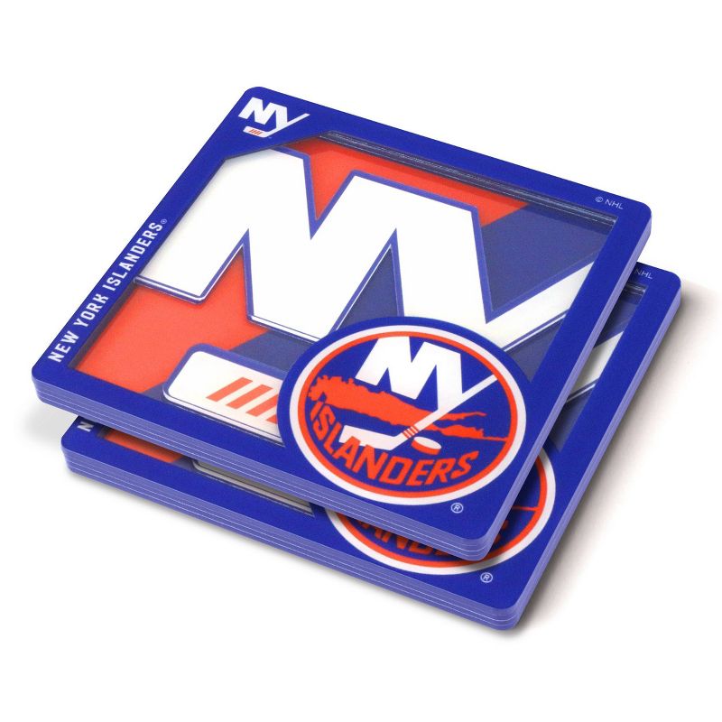 NHL New York Islanders 3D Logo Series Coasters, 1 of 4