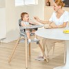 BabyBond Convertible Wooden Baby High Chair - 11 in 1 Design for High Chair, Booster Seat, Toddler Chair - Double Tray, 5-point Harness - 2 of 4