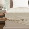 Premium Protection Mattress Protector with Embroidered Brushed Fabric and Deep Pocket Design - 2 of 4