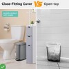 Kitchen Trash Can 3.2 Gallon w/ Soft Close Lid & Foot Pedal Fingerprint Resistant Kitchen Garbage Bin - 4 of 4