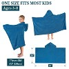 PAVILIA Coral Fleece Hooded Towel For Kids Toddler, After Shower Wrap for Beach Pool Swimming, Boys Girls 3-8 Years - 2 of 4