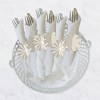Big Dot of Happiness Tan Stripes - Simple Party Paper Napkin Holder - Napkin Rings - Set of 24 - 3 of 4