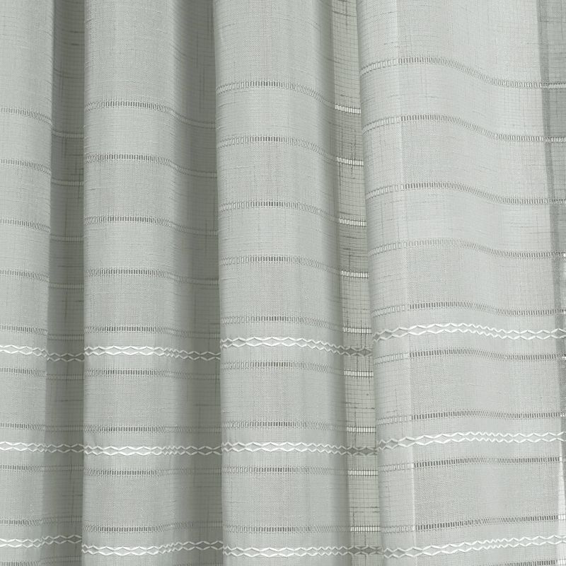 Set of 2 52"x84" Bridie Sheer Window Curtain Panels - Lush Décor, 4 of 8